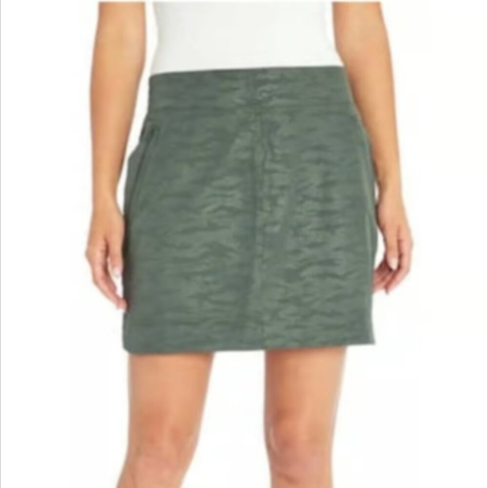 ORVIS Embossed Pull-On Travel Skirt w inner shorts Women's Size S